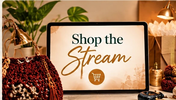 Shop the Stream sample screen with handmade items